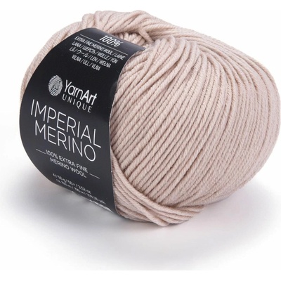 YarnArt Pletací příze IMPERIAL MERINO 3306 kapučíno, jednobarevná, 50g/100m