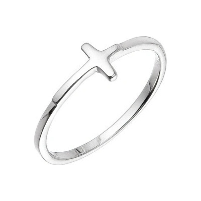 Pavona stříbrný prsten křížek 65001