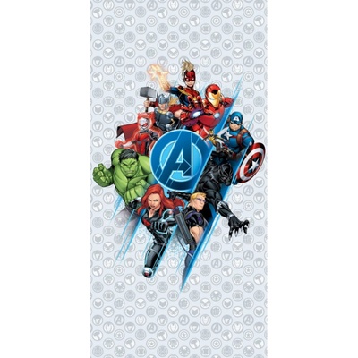 Vesna Dětská osuška Avengers Grey 70 x 140 cm
