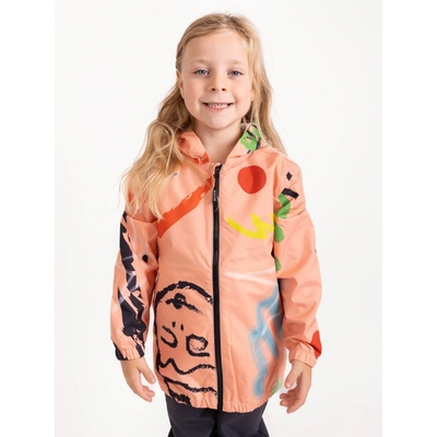 UNUO Dětská bunda do deště Meruňková Fantazie – Zboží Mobilmania