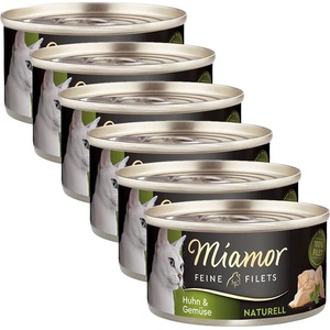 Miamor Feine Filets Naturell пиле и зеленчуци 6 x 80 г
