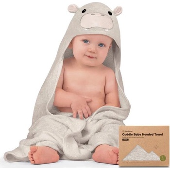 KeaBabies Бебешка Хавлия С Качулка От Органичен Бамбук Хипо Keababies (KB-HTCD-HIP)