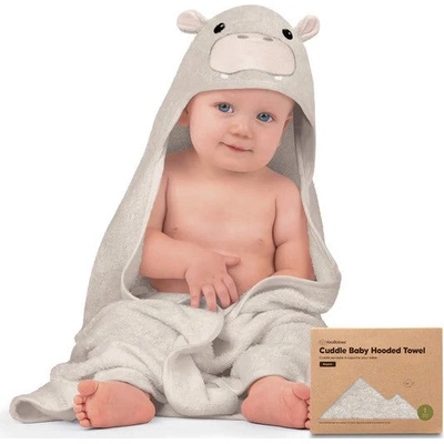 KeaBabies Бебешка Хавлия С Качулка От Органичен Бамбук Хипо Keababies (KB-HTCD-HIP)