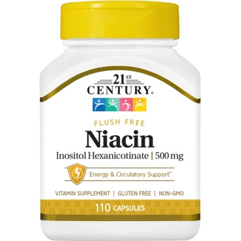 21st Century Niacin Flush Free, 500 mg, 110 капсули, 21st Century (9183)