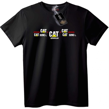 NOONEBRAND Тениска Caterpillar 320C L - XL, Black