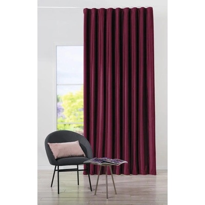 Velvet záves Castellano uni burgund 210x270 cm