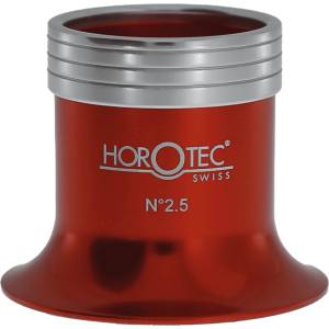 Horotec Червена Анодирана Лупа 10.0x MSA00.033-1 Watchmaker Окулярен Лупа 25mm Леща
