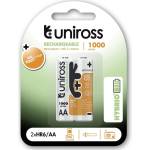 Uniross Акумулаторни батерии Uniross 8474, AA, 1.2V, 1000mAh, NiMH, 2бр (8474)