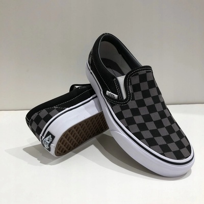 Vans classic Slip On black/pewter checkerboard – Zboží Mobilmania