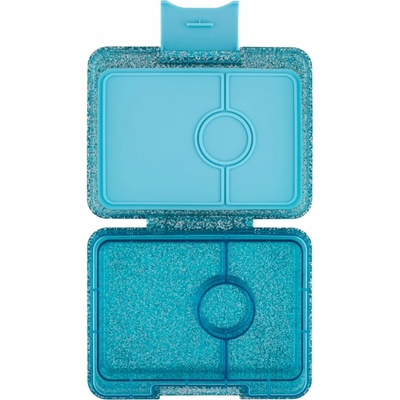 Yumbox Snack nepropustný svačinový box 3 sekce Aqua Glitter – Zbozi.Blesk.cz
