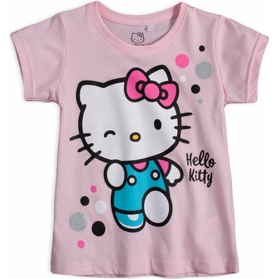 Dievčenské tričko Hello Kitty ružové