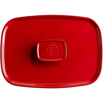 Emile henry (Франция) Керамичен капак за тава emile henry eh 9652-34 правоъгълен - цвят червен (eh 0052-34)