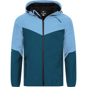 KirkjubØur Мъжко яке KIRKJUBØUR® Njordr Men SOFTSHELL jacket 10, 000 mm water column blue/light blue