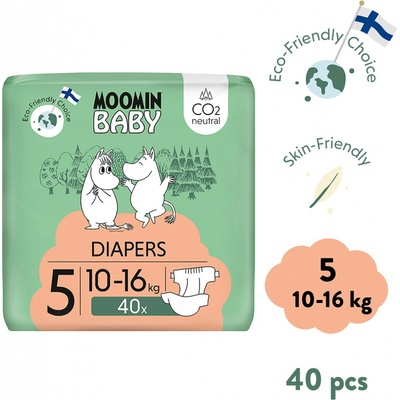 Moomin Baby eko 5 Maxi 10–16 kg 40 ks