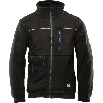 Polstar Черно поларено яке Topaz с множество джобове и удобна кройка (A8PO)