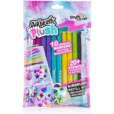 Canal Toys Комплект маркери и шаблони за аерограф, Canal Toys, 10бр
