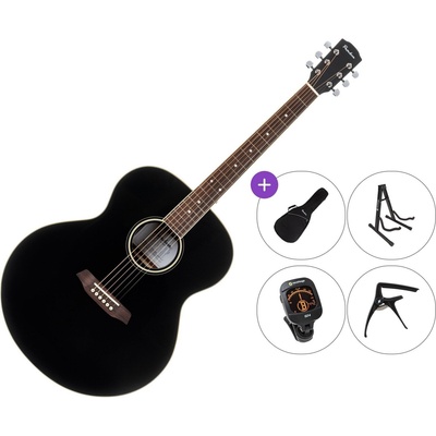 Pasadena PJ-300 Premium SET Black Джъмбо китара