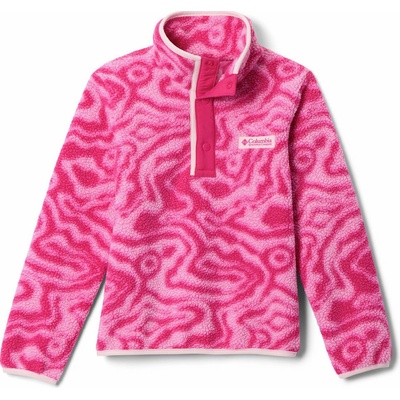 Columbia Helvetia II Printed Half Snap Fleece Guava pink Topo ružová