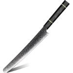 HARAHU Дамаски кухненски нож TS-37453 - Bread/Черен KP37453