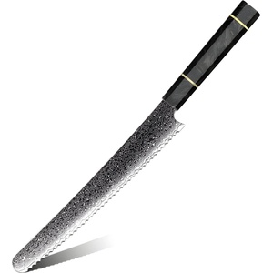 HARAHU Дамаски кухненски нож TS-37453 - Bread/Черен KP37453