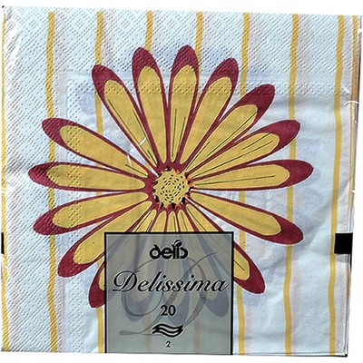 servítky Delissima Astra bordová 33x33cm 20ks