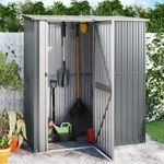 HABA Градинска барака сива 180, 5x97x209, 5 см поцинкована стомана (V150904)