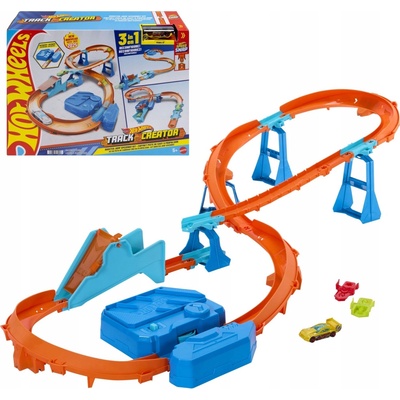 Mattel Hot Wheels Super skok se startovacím mechanismem + autíčko