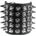 Black & metal гривна „ШИПЦИ 5" - bwz-183