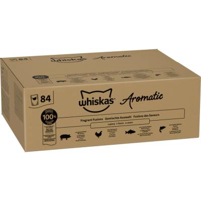 Whiskas 1+ Adult voňavá směs v omáčce 84 x 85 g