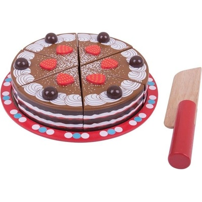 Bigjigs Toys - Дървена шоколадова торта