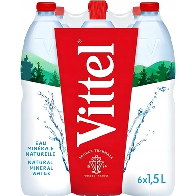 Vittel Přírodní minerální voda nesycená 6 x 1,5 l