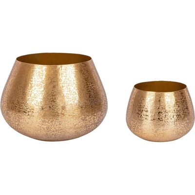 Bizzotto КОМПЛЕКТ 2 varanasi КРЪГЛИ ЗЛАТНИ ВАЗИ (0182970)