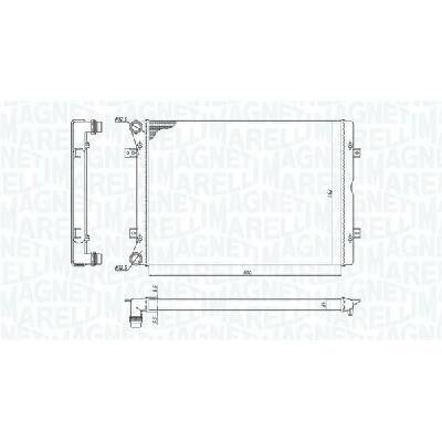 Chladič vody pro motor MAGNETI MARELLI 350213196100