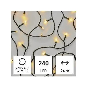 Emos D4AW05 240 LED řetěz 24 m venkovní i vnitřní teplá bílá časovač
