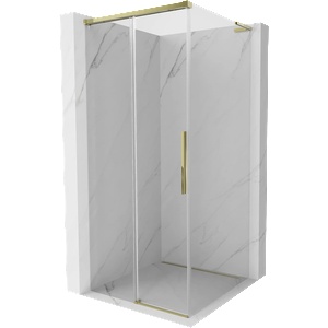 Mexen Rox L плъзгаща се душ кабина 100 x 100 см, прозрачна, златна - 8C2L-100-100-50-00 (8C2L-100-100-50-00)