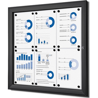 Jansen Display Vitrína slim 6 x A4 741 x 696 mm