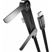 Vakoss TC-U570 USB-C na USB-C s funkcí stojánku 100 W 1m černý