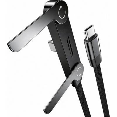Vakoss TC-U570 USB-C na USB-C s funkcí stojánku 100 W 1m černý