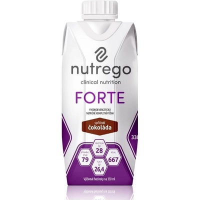 NUTREGO FORTE S PŘÍCHUTÍ ČOKOLÁDA POR SOL 12X330ML
