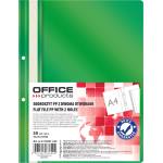 Office Products Папка Office Products с прозрачно лице с перф, зелена (25879-А-ЗЕЛЕН)