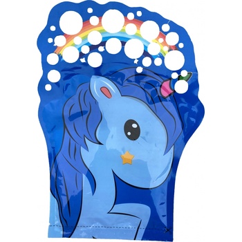 Bubbles zábavná rukavice s bublifukom unicorn