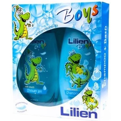Lilien pre chlapcov šampón a pena do kúpeľa 2v1 400 ml + sprchový gél 400 ml darčeková sada