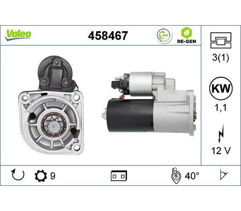 Startér VALEO 458467