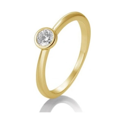 Sofia Diamonds prsteň zo žltého zlata s diamantom BE41 85129-9 Y