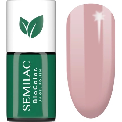 Semilac UV Hybrid BioColor gelový lak na nehty s použitím UV/LED lampy odstín 714 Rosy Seashell 7 ml
