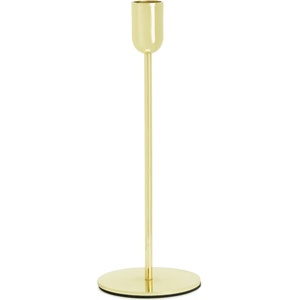 PartyDeco Свещник за конична свещ - златен 22см