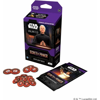 Fantasy Flight Games Star Wars: Unlimited – Secrets of Power Spotlight Deck Chancellor Palpatine.