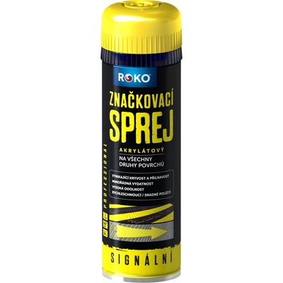 ROKO Značkovací sprej 500 ml - žlutý