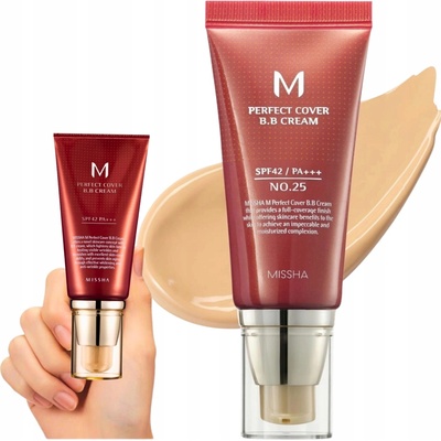 MISSHA M Perfect Cover BB Cream SPF42 PA No.25 Warm Beige BB krém 50 ml – Sleviste.cz