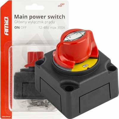 Hlavní vypínač autobaterie hebel 12-48V max.300A AMIO-03838, , ,